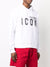 Dsquared2 IconSpray Splatter Cotton Hoodie White