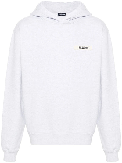 Jacquemus The Gros Grain Hoodie Grey