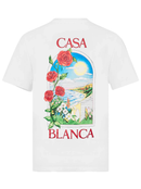 Casablanca LA Days Printed T-Shirt in White