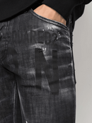 Dsquared2 Icon Printed Cool Guy Jeans in Black