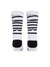 Amiri Vertical Logo Socks in White/Black